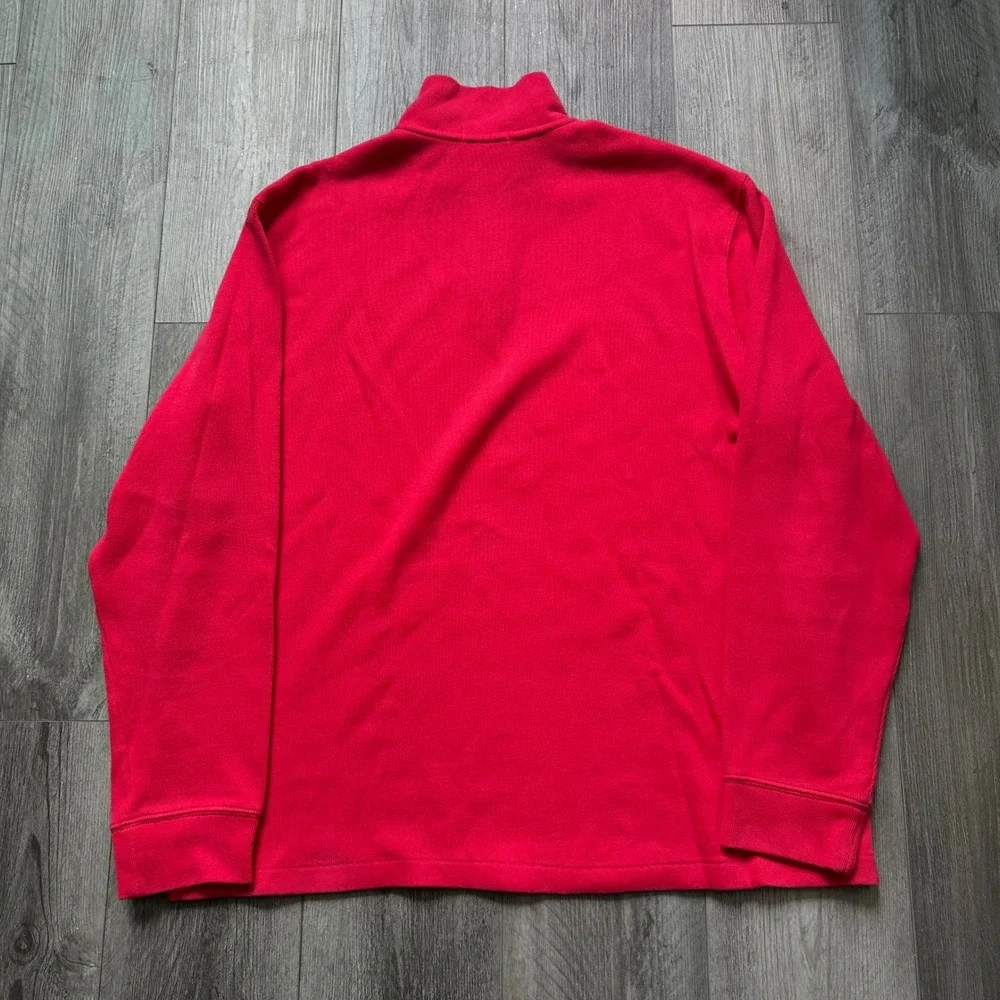 Polo Ralph Lauren Quarter Zip Sweatshirt Red Men's XL Pullover